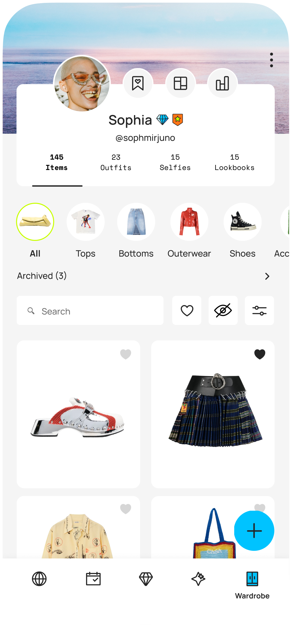 Wardrobe screen